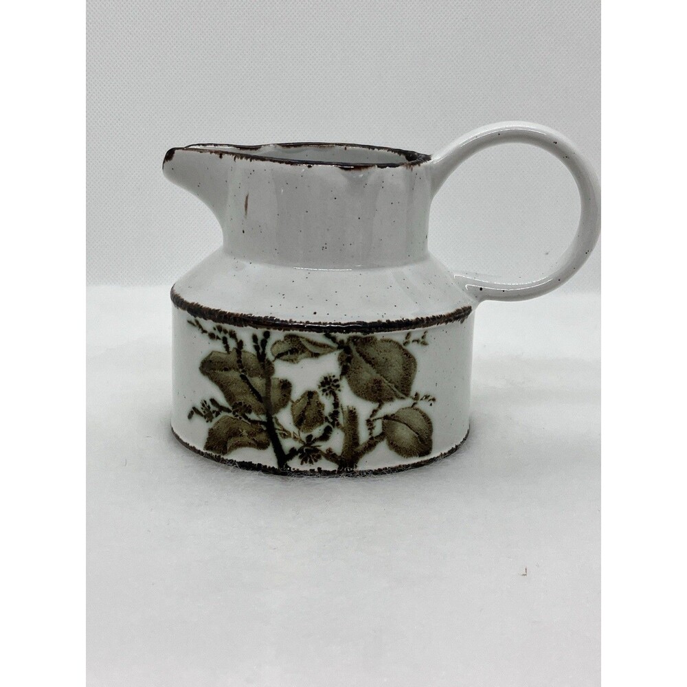 Stonehenge Midwinter Greenleaves Pattern Made in England, Creamer Pitcher